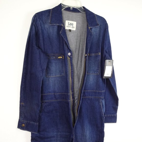 Lee Dark Blue Denim Jumpsuit - Picture 5 of 13